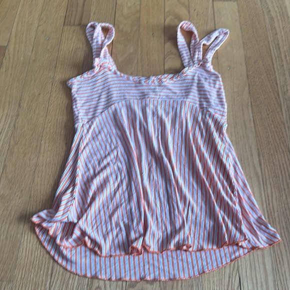 Striped Orange Tank Top - Picture 4 of 5